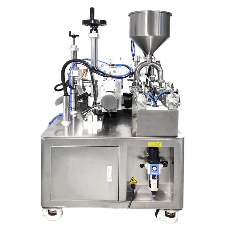 VK-TFS-006S Halbautomatische Doppelkopf-Rohrfüll- und -verschließmaschine