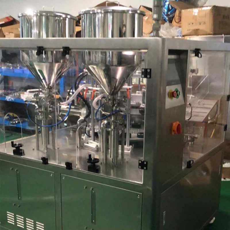 Details zur automatischen Zweikammer-Röhrchenfüll- und -verschließmaschine VK-TFS-009UDC