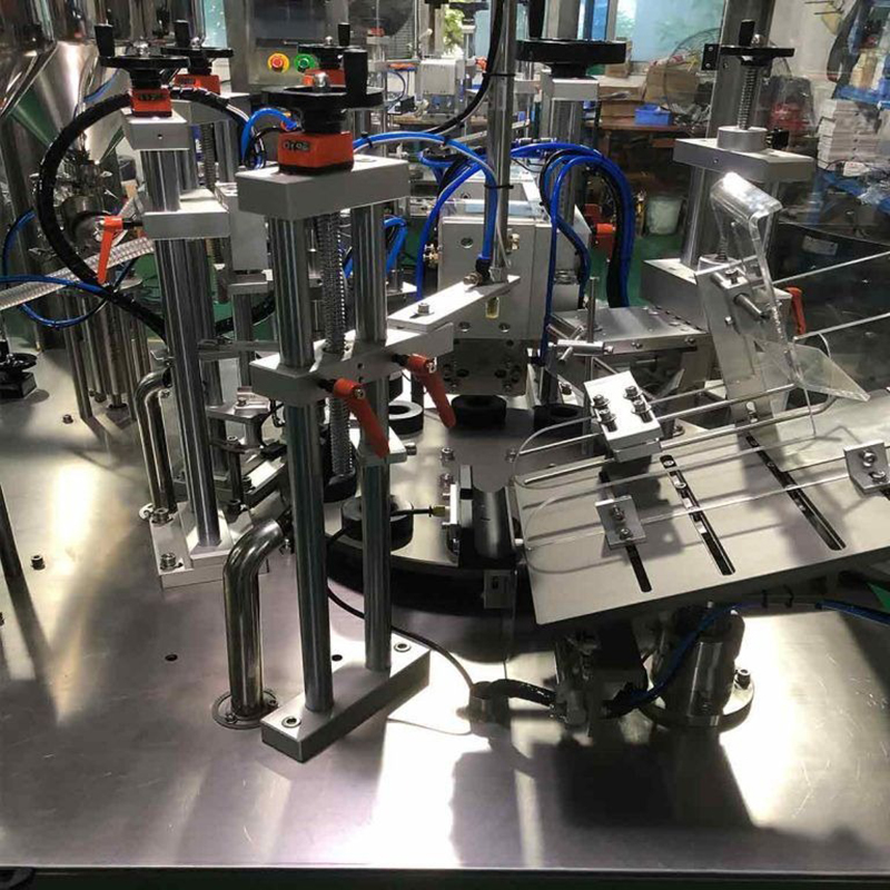 Details zur automatischen Zweikammer-Röhrchenfüll- und -verschließmaschine VK-TFS-009UDC